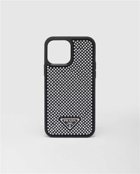 cover prada costo|iPhone 13 Pro Max leather case in black .